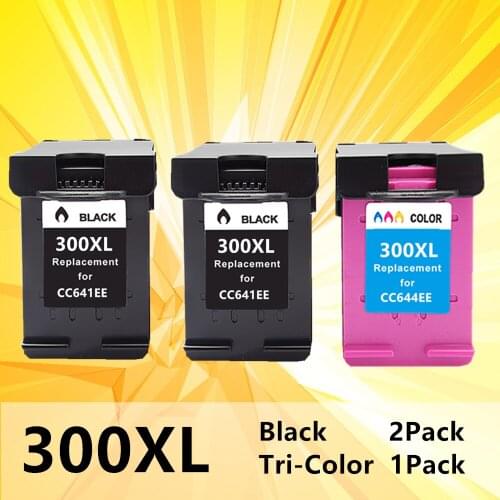 300XL Ink Cartridge Replacement for HP300XL HP 300 for HP300 Deskjet D1660 D2560 D5560 F2420 F2480 F4210 Printers