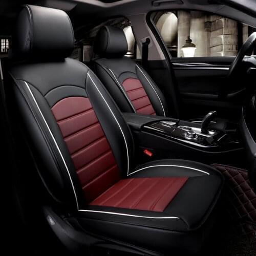 Leather Black Red Car Seat Cover For peugeot 301 307 sw 508 sw 308 206 4007 2008 5008 2010 3008 2012 107 206 accessories
