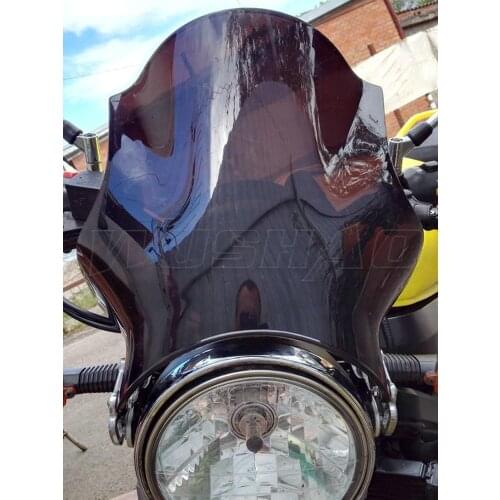 Motorcycle ABS Plastic Smoke WindScreen Windshield For Kawasaki ZR750 ER5 ZRX1100 ZRX1200 ZRX400 ZR7 ZR550 Zephyr 750 550 Balius