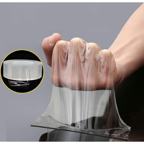 5/3/2/1M strong high viscosity multi-function kitchen bathroom seamless waterproof mildew car reusable nano double-sided tape