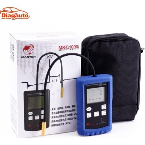 MST-1000 Automobile Ignition Coil Signal Tester Oscilloscope Pulse Scanner MS KV RPM