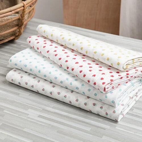 Soft Cotton Baby Fabric Strawberry Sewing Fabric For Baby‘s Clothes Or Handmade Sewing Material YHW300198