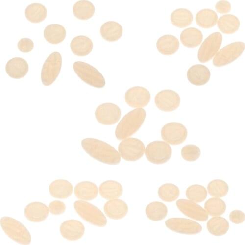 Set of 45 Trumpet Finger Buttons Pearl Set Real Pearl / Seashell Brass Parts