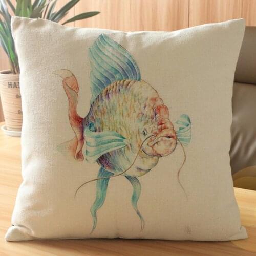 Elephant Zebra Coloured Painted Animal Print Cushion Pillowcase Rabbit Octopus Fish Home Decorative Sofa Seat Throw Pillows