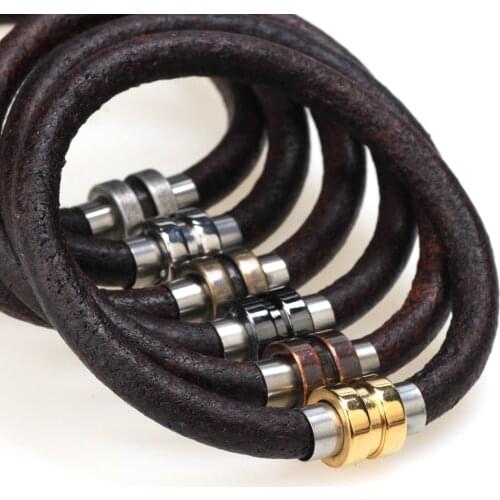 Stainless Steel Magnetic Clasps Hole 6mm 2set Leather Cord Bracelet/ necklace Buckle Never Fade wheel Closure DIY Jewelry Making