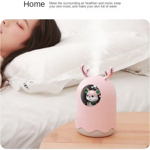 Popular Cute Creative Pet Mute Humidifier Office Desktop Romantic Aroma Diffuser Household USB Emollient Companion