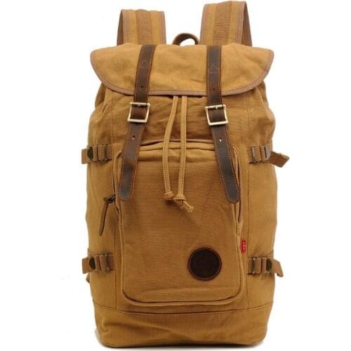 DB57 Brand Vintage Travel Large Capacity Backpack Luggage Men Travel Bags Computer Backpacking Men Multifunctional Versatile Bag