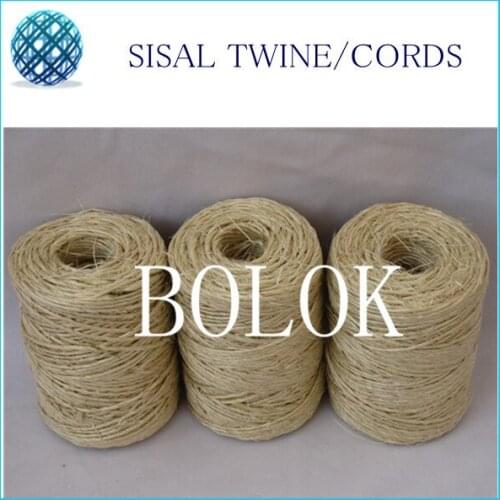 100pcs/lot natural sisal twine (dia.: 1.5mm, 1 ply twisted)80m/spool, DIY sisal cords by free shipping