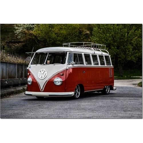T1 Bus Minivan Photo Wall Art Posters and Prints Canvas Painting Wall Picture For Living Home Decor