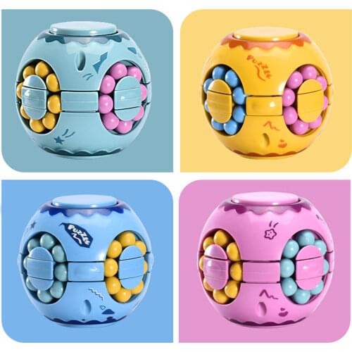 Rotating Magic Bean Childrens Intelligence Fingertip Magic Disk Finger Top Magic Cube Toy