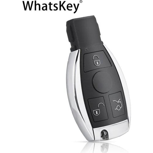 WhtasKey Top Quality 3 Button Key Shell For Mercedes Benz 2010 Yeah W166 W212 W211 W221 W204 W205 W203 BGA Car Key Fob Case