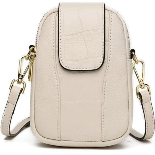 Crocodile Pattern Genuine Leather Women Shoulder Bag 2021 Small Flap Mini Crossbody Bags Summer Phone Purse Lady Messenger Bag