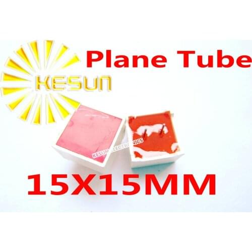 100PCS x 15*15MM Red Plane Tube Planar Digital Tube LED Display Module 2Pin Light Beads for Table Game machine