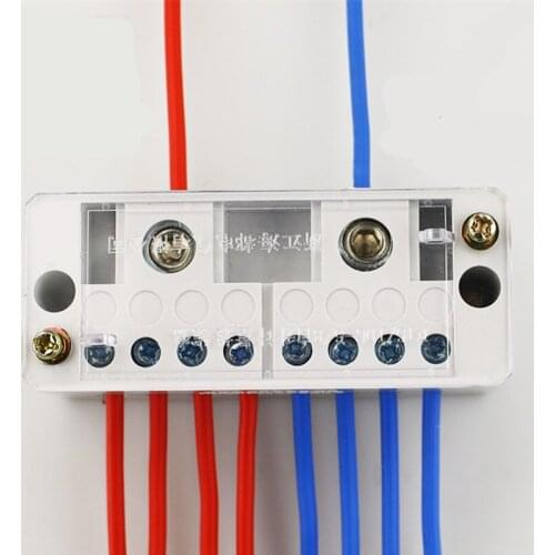 2 in 8 out Junction Box Jack-up Junction Box Household Wire Cable Seperater 220V Wiring Terminal Board