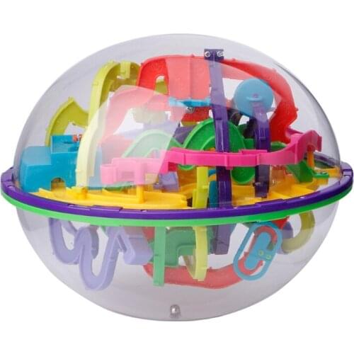 299 Barriers 3D Magic Intellect Ball Balance Maze Game Puzzle Globe Toy Kid Gift Y4UD