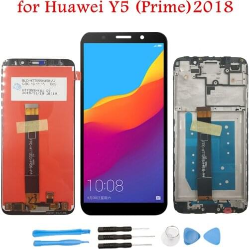 5.45" for Huawei Y5 2018/ Y5 Prime 2018 LCD Display Digitizer + Frame Assembly Touch Screen LCD Display Touch Repair Spare Parts