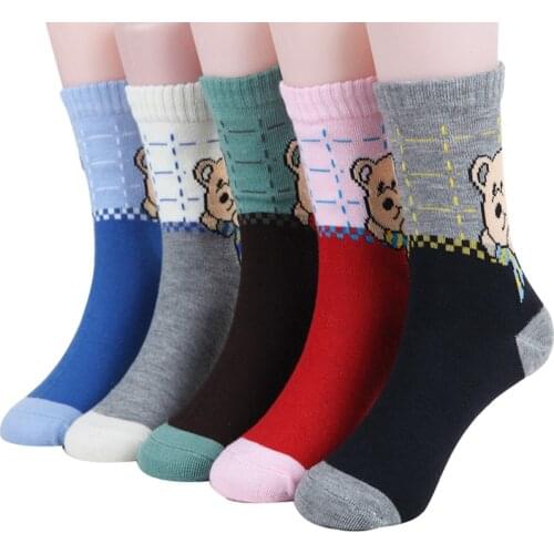 6 pairs / lot 2016 spring&autumn High-quality cotton Cartoon children socks for boys girls socks 3-12 year kids socks baby socks