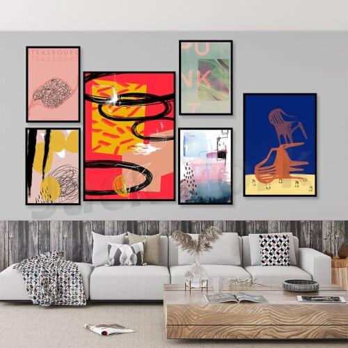 Abstrait-Illustration Minimaliste Affiche-Illustration Abstraite-Affiche-Art-Décoration-Affiche