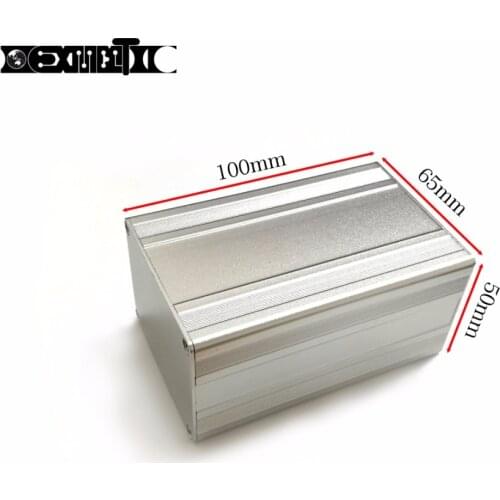 Aluminum enclosure Instrument shell electronics pcb project box desktop DIY 65*50*100mm NEW customize