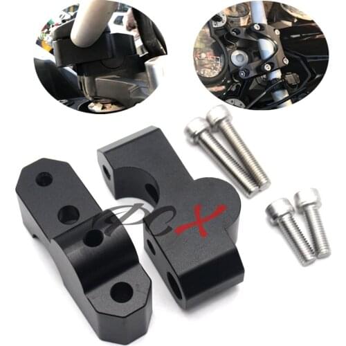 CNC Manubrio Riser Morsetto Bar Estendere Adattatore Con Bulloni per Benelli TNT300 BN300 BN 300 BJ300