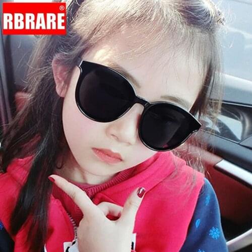 RBRARE Lovely Round Shape Child Sunglasses Candy Color Cute Wild Concave Shape Personality Baby Anti-UV Street Beat Glasses