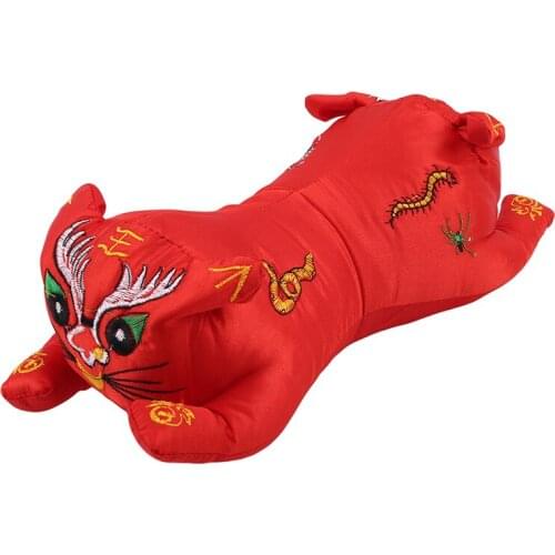 Breathable Stereo Protect Head Two-sided double-headed Embroidered five-poison Blessing Tiger Newborn Shaping Nursing Pillow