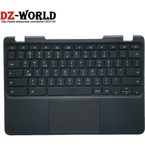Hebrew Israel Keyboard with Shell C Cover Palmrest Upper Case and Touchpad for Lenovo N23 Chromebook Laptop 5CB0N00697