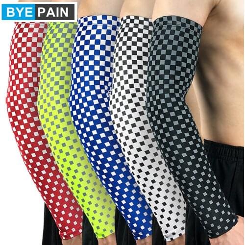 1Pcs Compression Cooling Arm Sleeves Cover UV Sun Protection Armband Sports Sleeves for Basketball, Baseball, Softball, Tennis