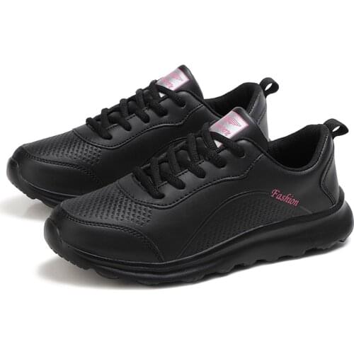 New Vulcanized Women Shoes High Quality Leather Flat Comfortable Durable Sneakers Fashion Female Trainers Platform Casual Shoes