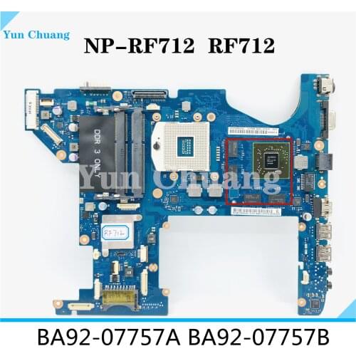 For Samsung NP-RF712 RF712 Laptop Motherboard BA41-01469A BA92-07757A BA92-07757B Motherboard 100% fully tested