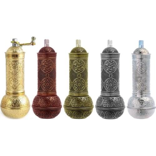 Turkish Copper Grinder Authentic Anatolian Salt Pepper Mill Spice Salt Grinder Pepper Grinder Made in Turkey 1Piece Old Copper