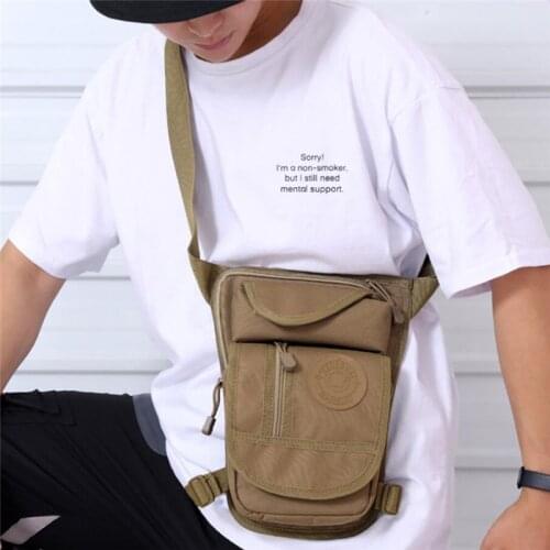 Mens Running Bag Canvas Drop Leg Bag Military Multi-purpose Messenger Shoulder Bags Belt Hip Bum Waist Pack