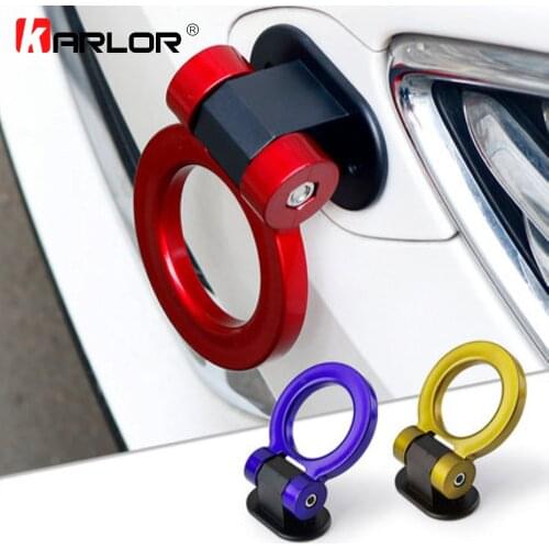 Auto Persinality Car Towing Bars Decoration 3D Stereo Sticker Front Bumper Adhesive Style Sticker Automobiles Car Accessories
