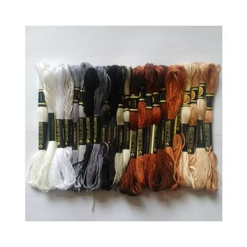 Cxc threads DIY DMC 3023-3348 Embroidery Floss Embroidery Threads 10PCS/lot 8M Cross-stitch kit Cross stitch Floss Kits 1