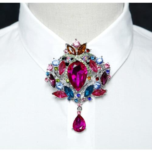 New Rhinestone Bolo Bow Tie High-end Luxury Gifts Korean Version of The British Wedding Wedding Banquet Bowtie Mens Jewelry