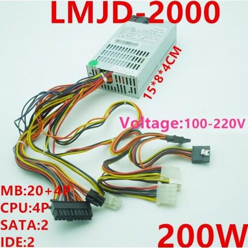 New PSU For Lingmaojingdian FLEX NAS Small 1U 200W Power Supply LMJD-2000