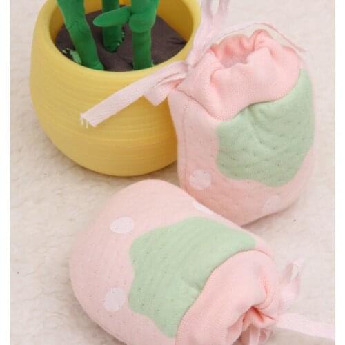 Baby Glove Cartoon Pattern Anti-grasping Gloves Newborn Protection Face 100% Cotton Anti Scratching Gloves