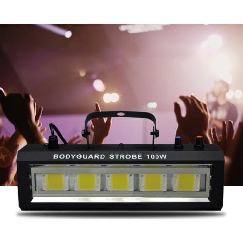 Hot sale 100W RGB flash light Christmas Projector stroboscope Lamp Music sound control Stage Lighting dj disco led strobe lights