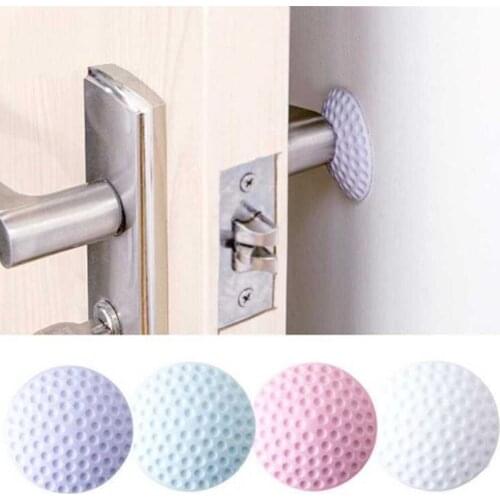 Thicken Door Crash Pads Anti-collision Mute Doorknob Protective Guard Shock Collision Rails Mat Door Buffer Wall Sticker Decor