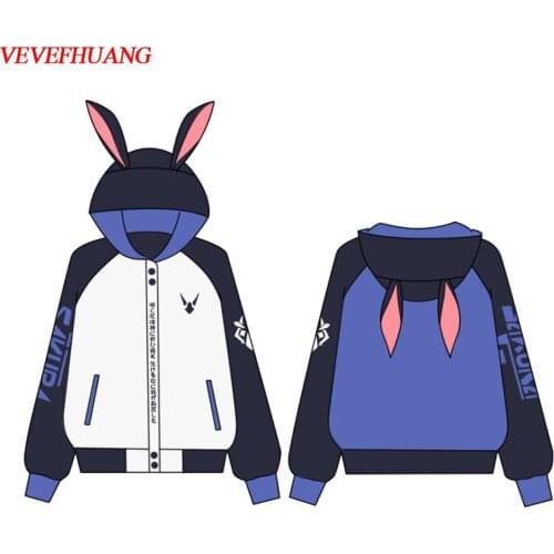 VEVEFHUANG Japanese Cute Street Fashion Women Hoodies Harajuku Kawaii Fox Ear Hooded Sweatshirt Sakura Embroidery Plus Velvet
