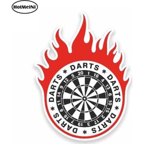 HotMeiNi 13cm x 11cm Car Styling Car Sticker Dart Board Vinyl Sticker Laptop Travel Luggage Decal Waterproof Car Accessories