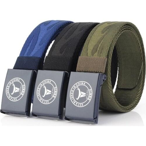 High Quality Canvas Belts For Jeans Male Army Tactical Belt Casual Pants Cool Wild Gift for Men Belts Luxury Waist Belt