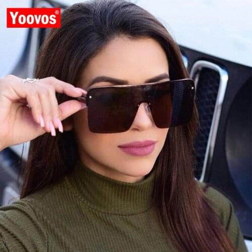Yoovos Oversized Women Sunglasses Square Sunglasses Women High Quality Women Sun Glasses Brand Designer Oculos De Sol Feminino