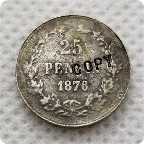 1876 Finland 25 Pennia coin COPY commemorative coins-replica coins medal coins collectibles