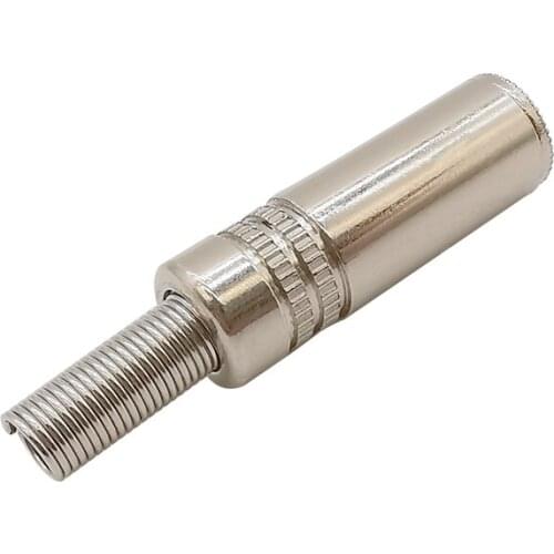 1Pcs 3 Pole Audio Headphone Solder Wire Metal 3.5mm Female Jack Socket Stereo Connector