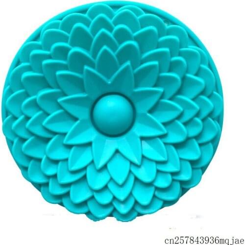 20pcs 3D Sunflower Cake Molds Chrysanthemums Soap Mold Flowers Moulds Candle Molds Silicone