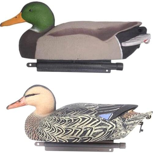 3D Lifelike Stuffed Ducks for Hunting Duck Decoy Stencil Decorative Shooting Fishing Wildfowler Floating Lure with Keel Decoy