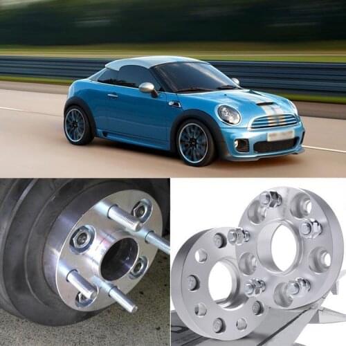 For MINI Coupe/Roadster Auto Wheel Spacer 4pcs 4X100 56.1CB 25mm Thick Hubcenteric Wheel Spacer Adapters High Quality