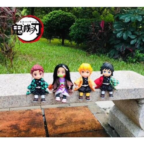 Anime Demon Slayer: Blade Cloth Tanjirou Nezuko Agatsuma Zenitsu Giyuu Q Version Doll Decoration anime figure