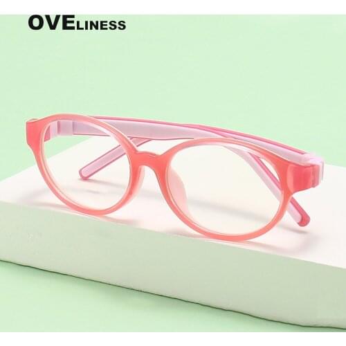 Anti Blue Light Kids Glasses frame Children Boy Girls Computer Optical Reflective Blocking Eyeglasses UV400 eyewear Spectacles